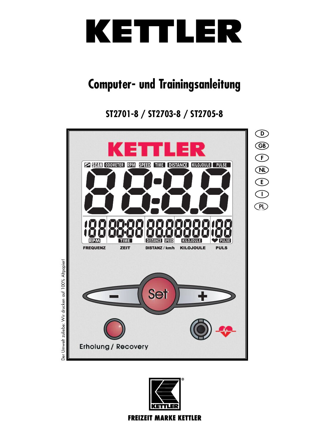 Kettler Vito XS 07861-300 Bedienungsanleitung
