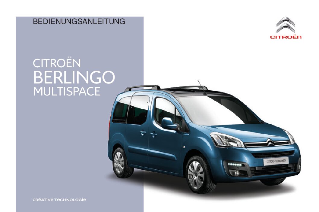 2015 Citroen Berlingo Bedienungsanleitung