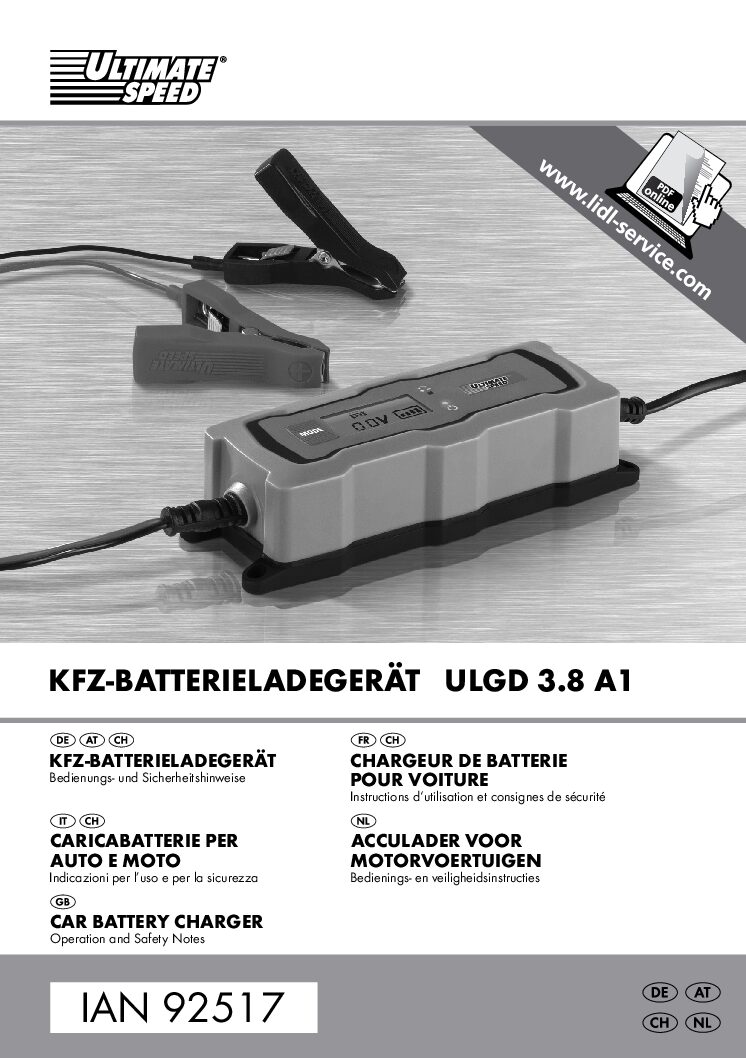 Ultimate speed ULGD 3.8 A1 Bedienungsanleitung