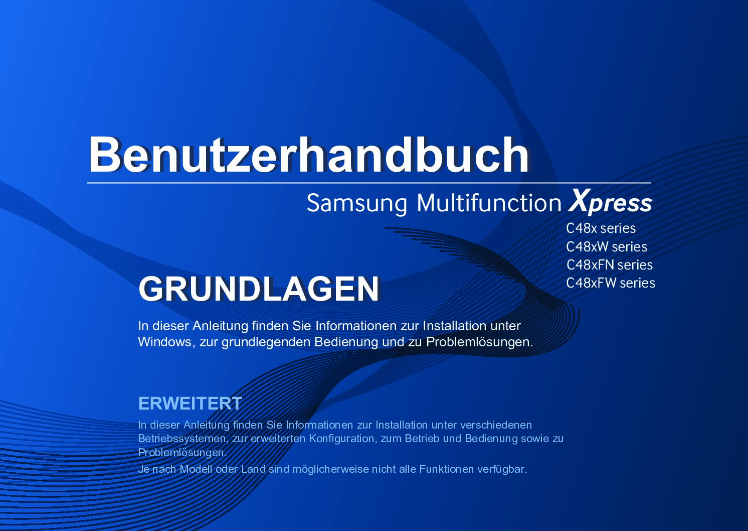 Samsung C48x Series Bedienungsanleitung