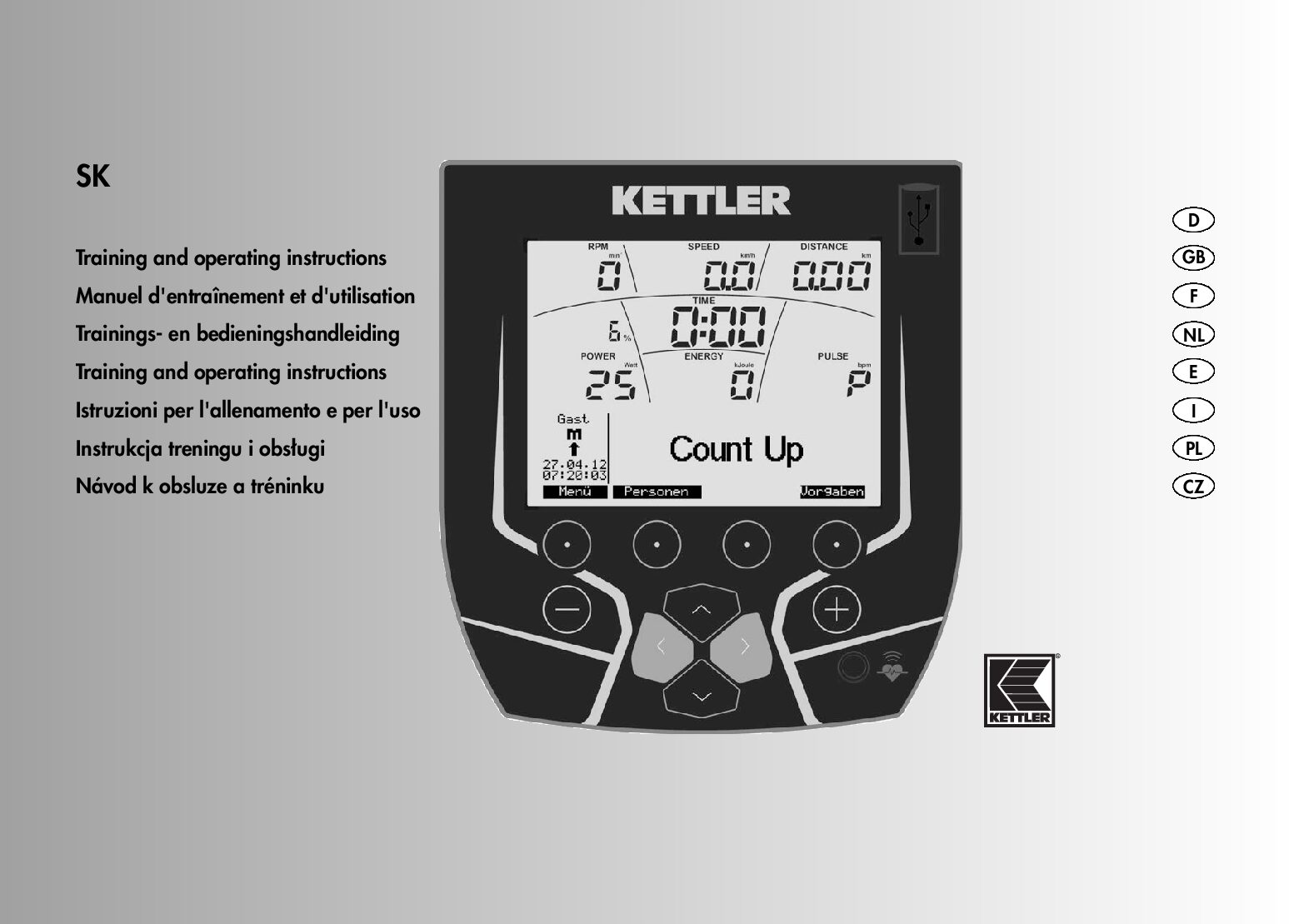 Kettler E7 - 07682-860 Bedienungsanleitung