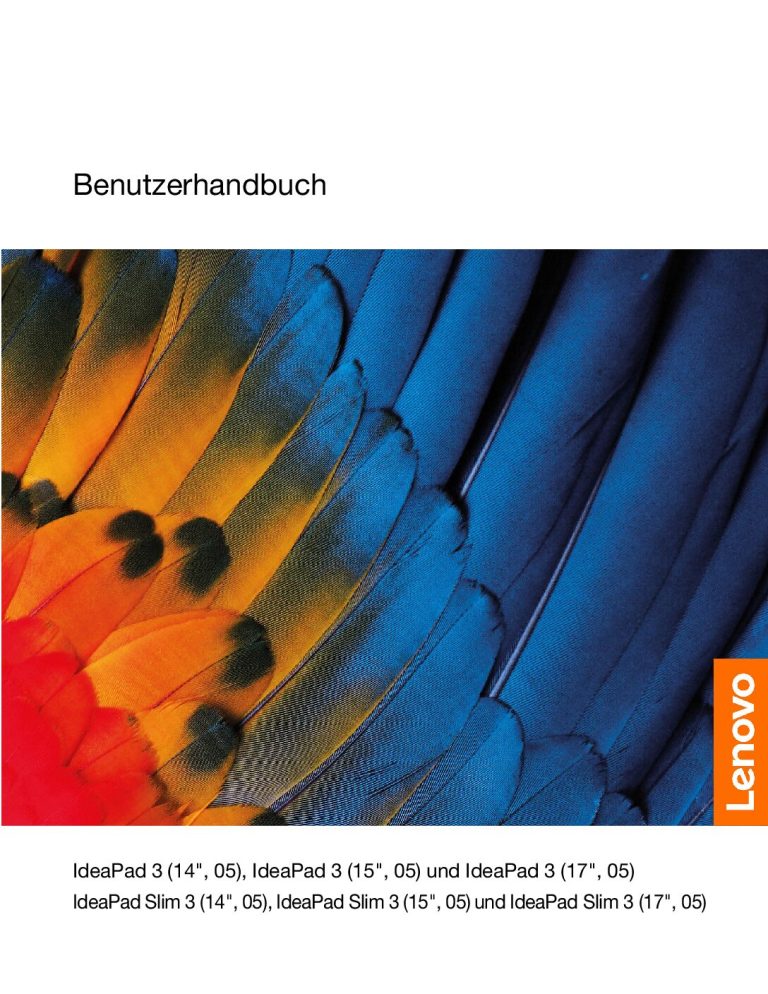 Lenovo IdeaPad 3 Bedienungsanleitung