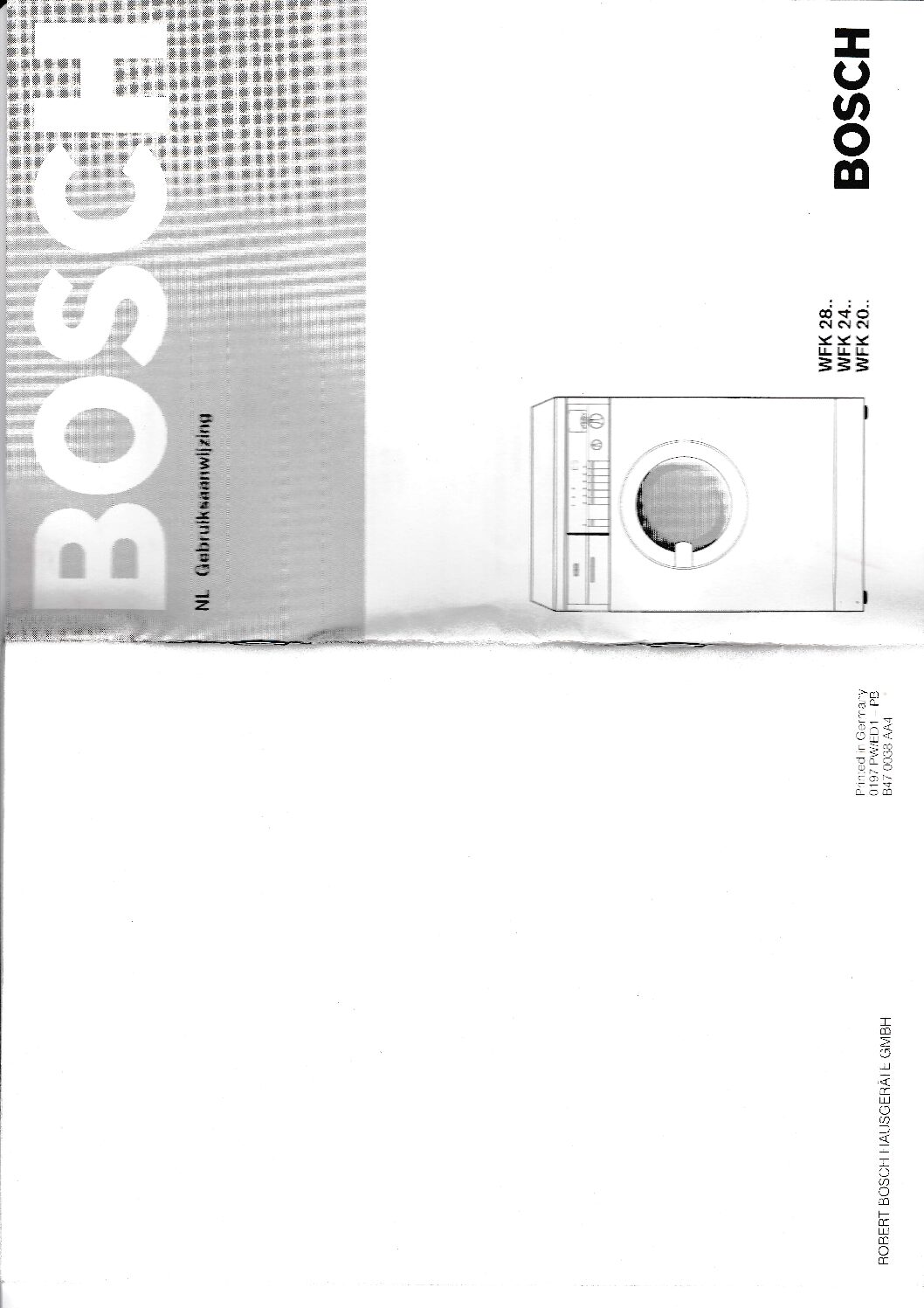 Bosch WFK 2431 Bedienungsanleitung