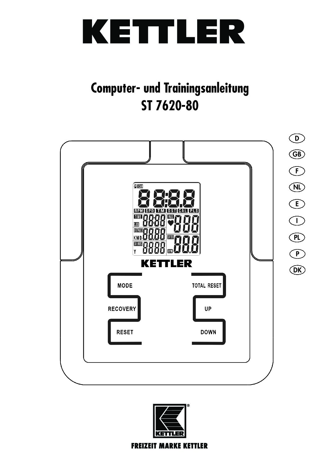 Kettler Verso 109 Bedienungsanleitung