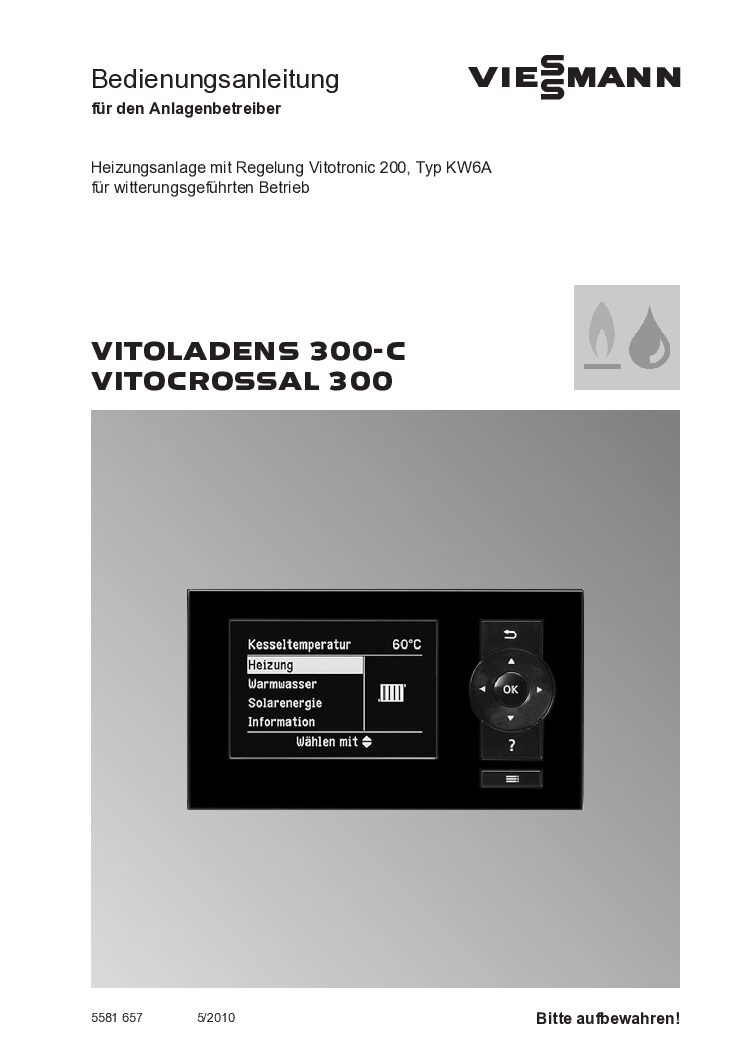 Viessmann VITOCROSSAL 300 Bedienungsanleitung