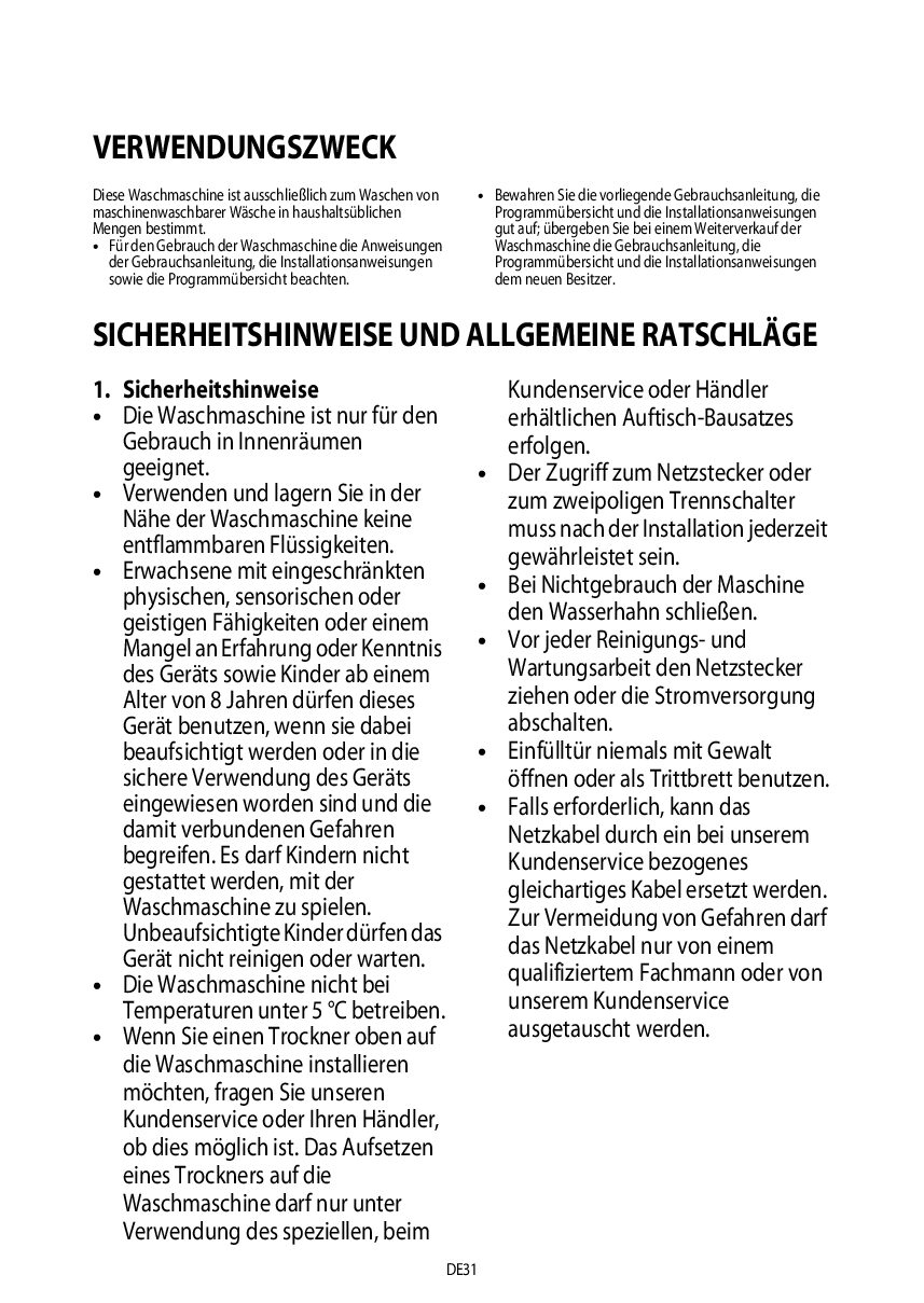 Bauknecht Super Eco 6412 Bedienungsanleitung