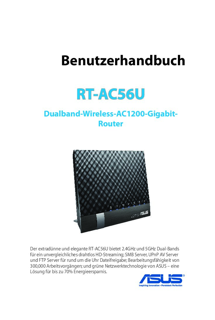 ASUS RT-AC56U Bedienungsanleitung