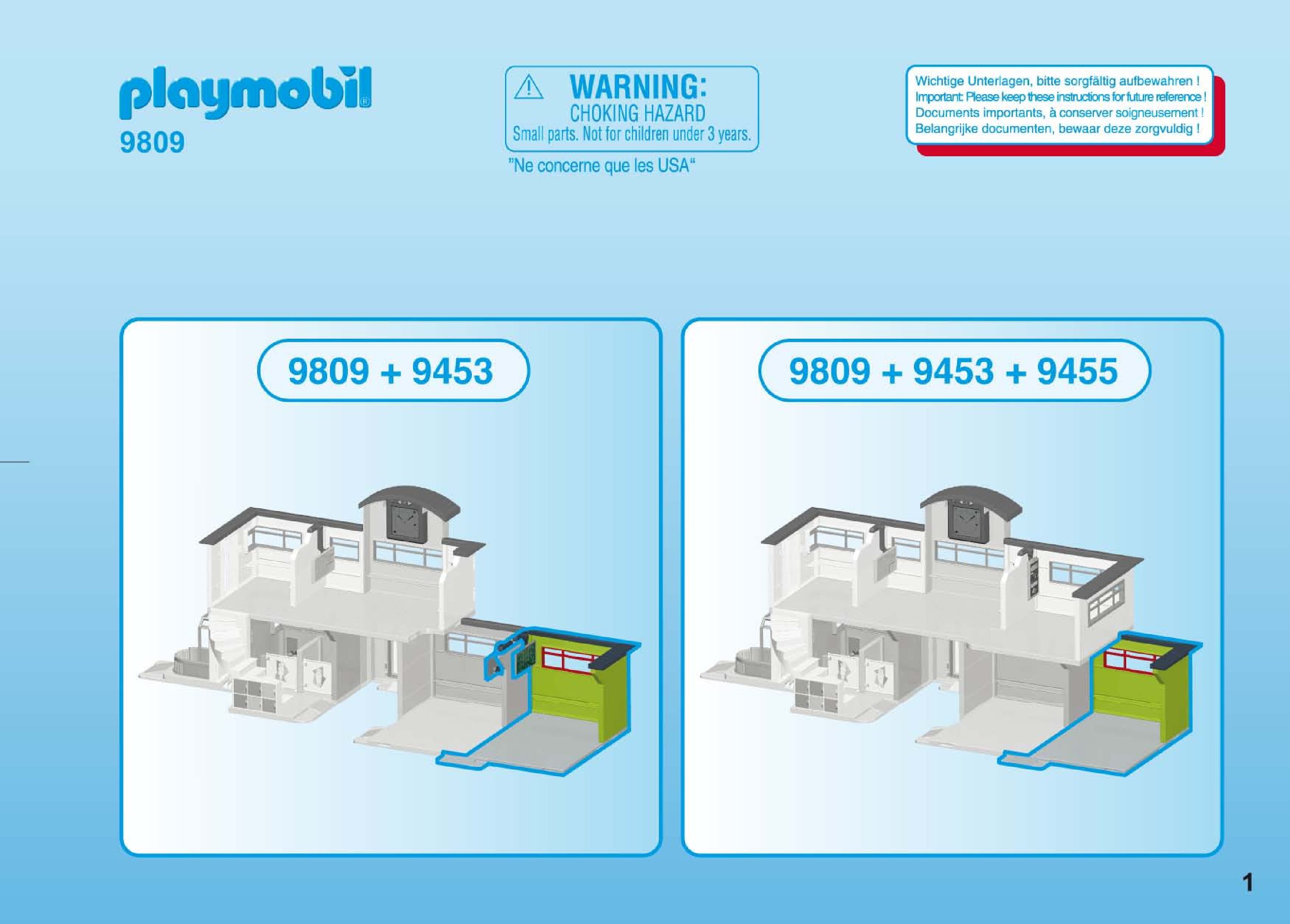 Playmobil 9809 Bedienungsanleitung