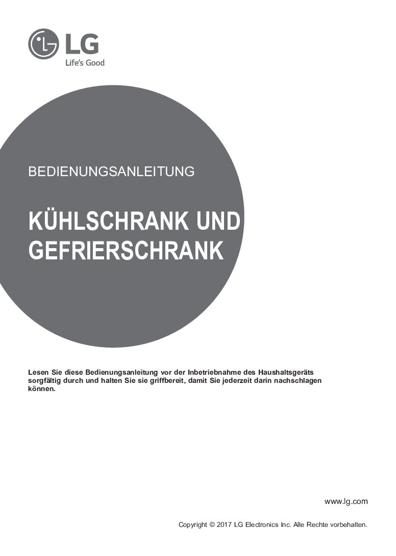 LG GSJ470DIDV Bedienungsanleitung