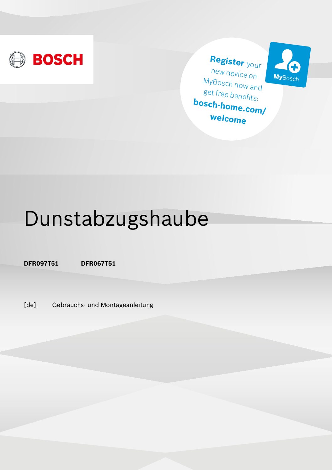 Bosch DFR097T51 Bedienungsanleitung