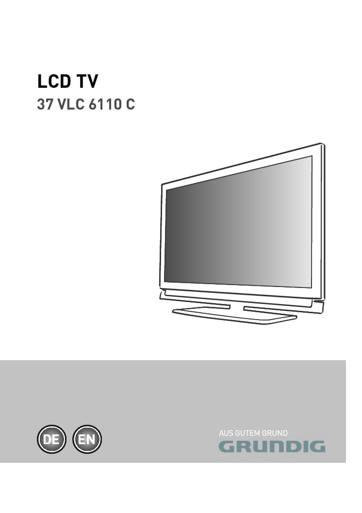 Grundig 37 VLC 6110 C Bedienungsanleitung