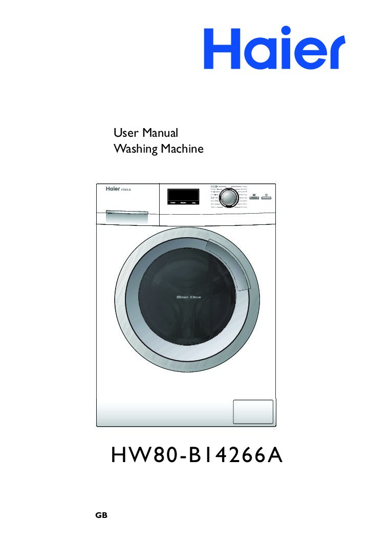 Haier Intelius 50 - HW80-B14266A Bedienungsanleitung