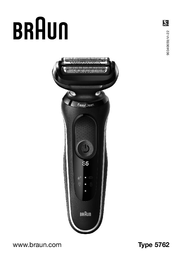 Braun S5 Easy Clean 5762 Bedienungsanleitung