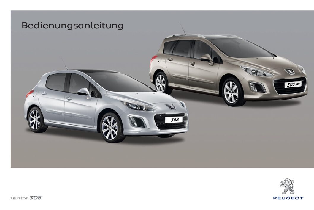 2011 Peugeot 308 SW Bedienungsanleitung