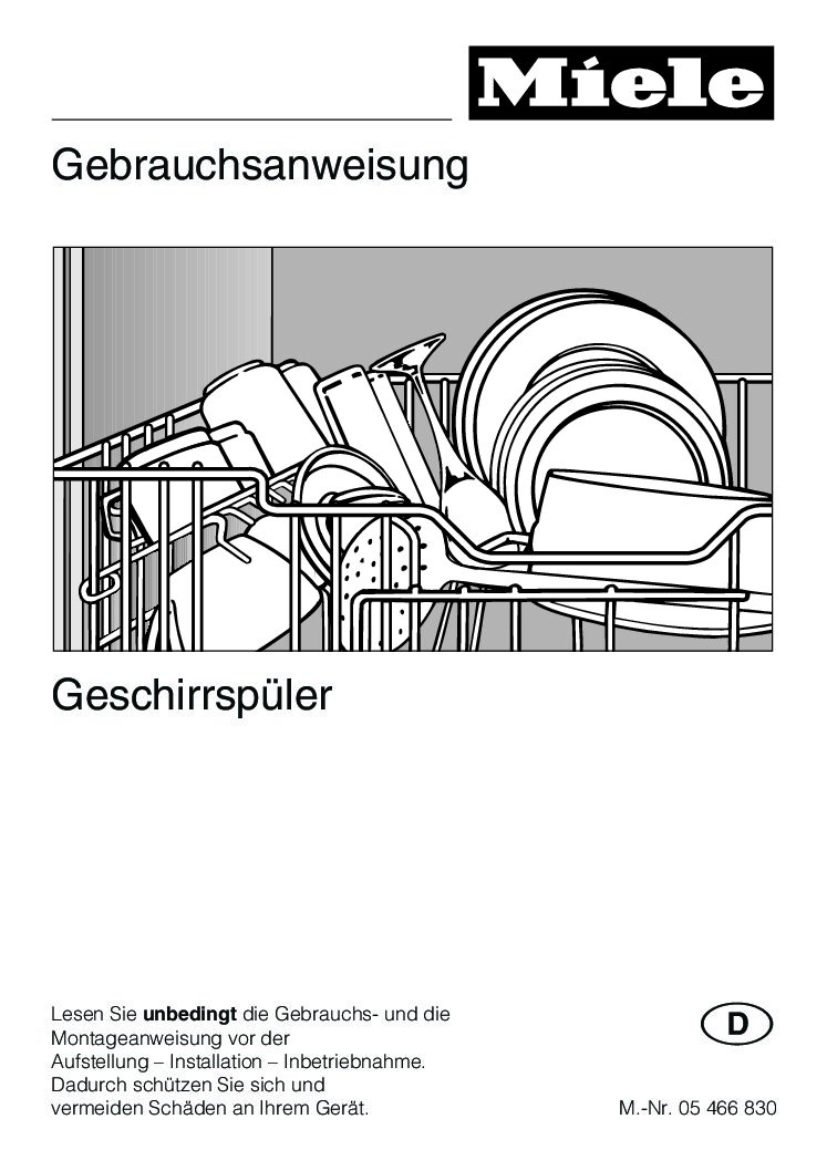 Miele g 611 sc Bedienungsanleitung
