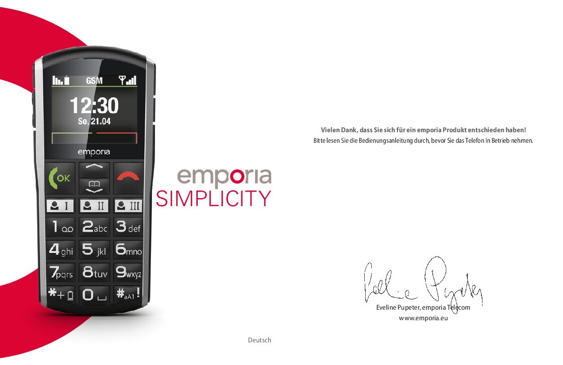 Emporia Simplicity Bedienungsanleitung