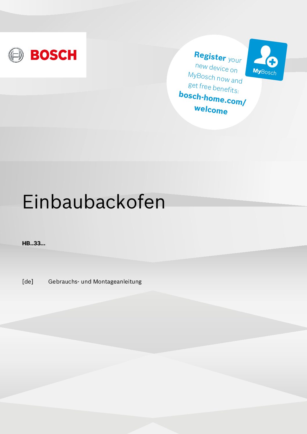 Bosch HBA4330B0 Bedienungsanleitung