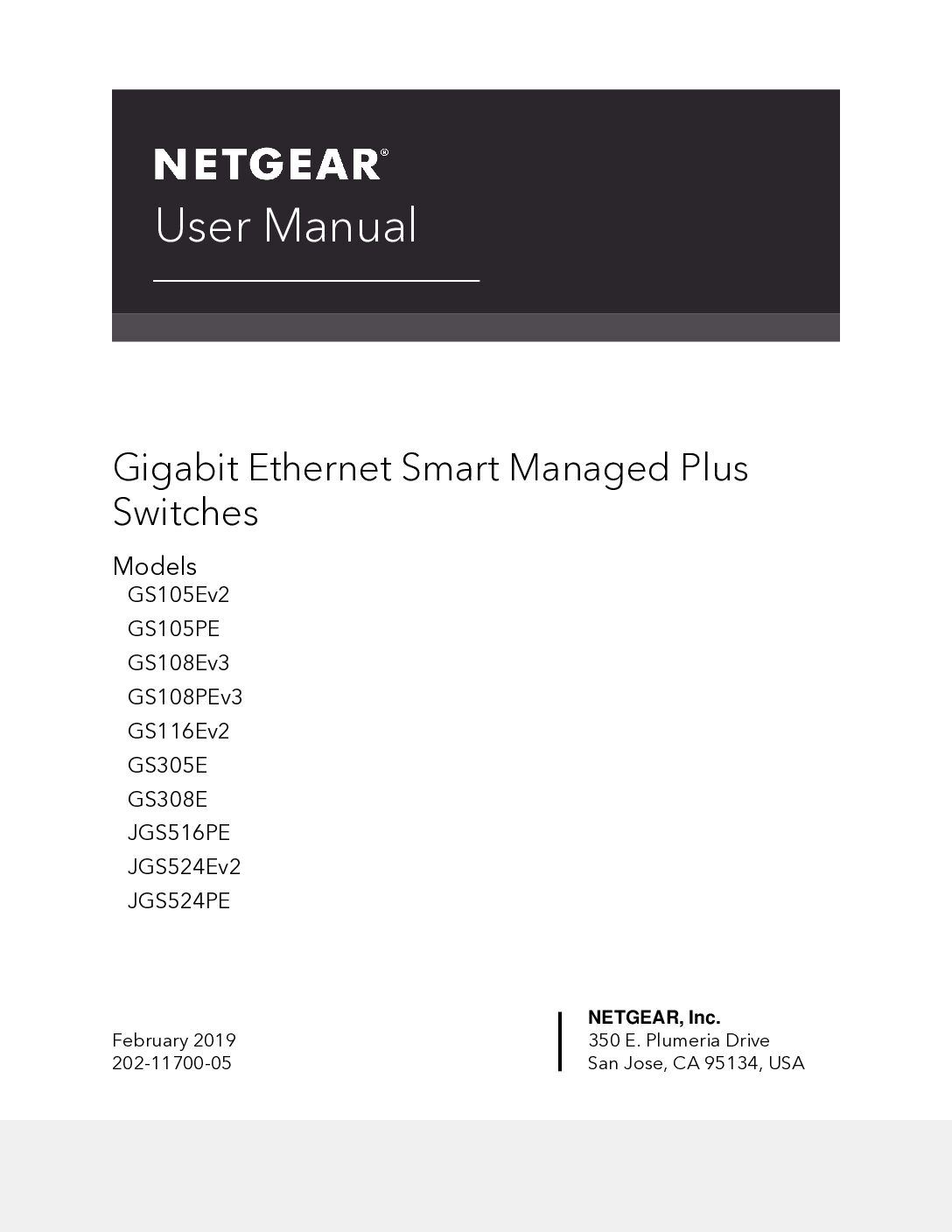 Netgear GS305E Bedienungsanleitung