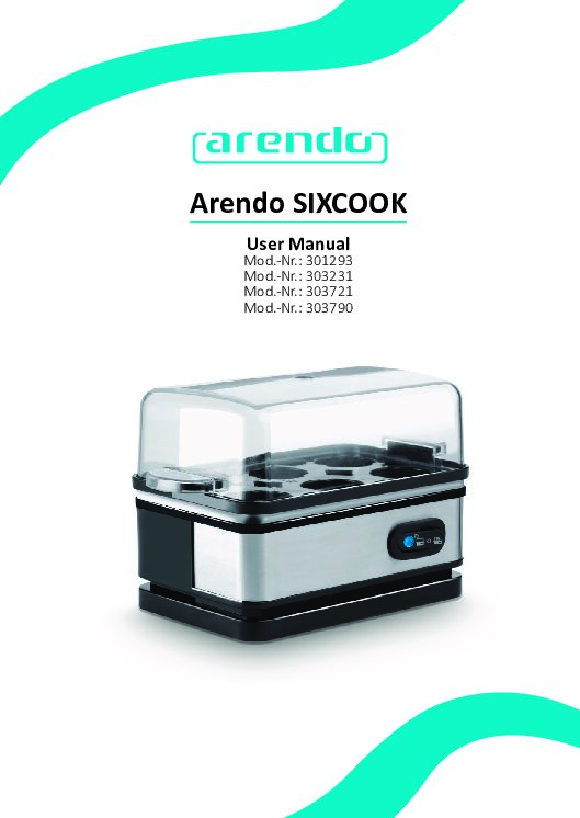 Arendo 303231 Bedienungsanleitung