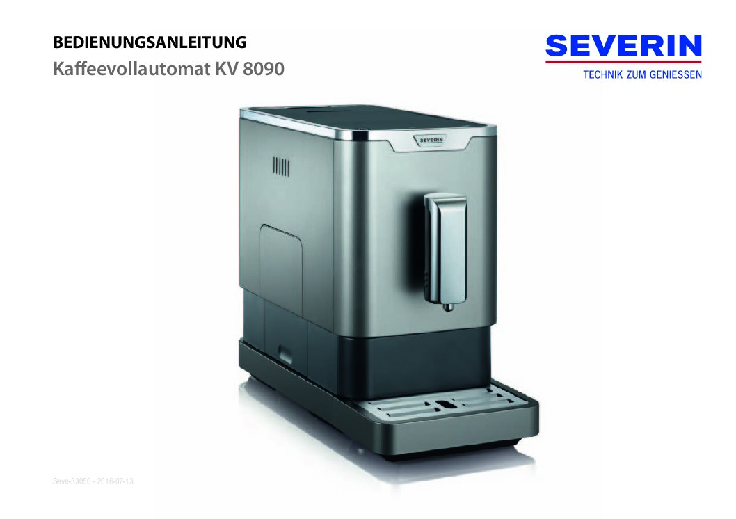 Severin KV 8090 Bedienungsanleitung