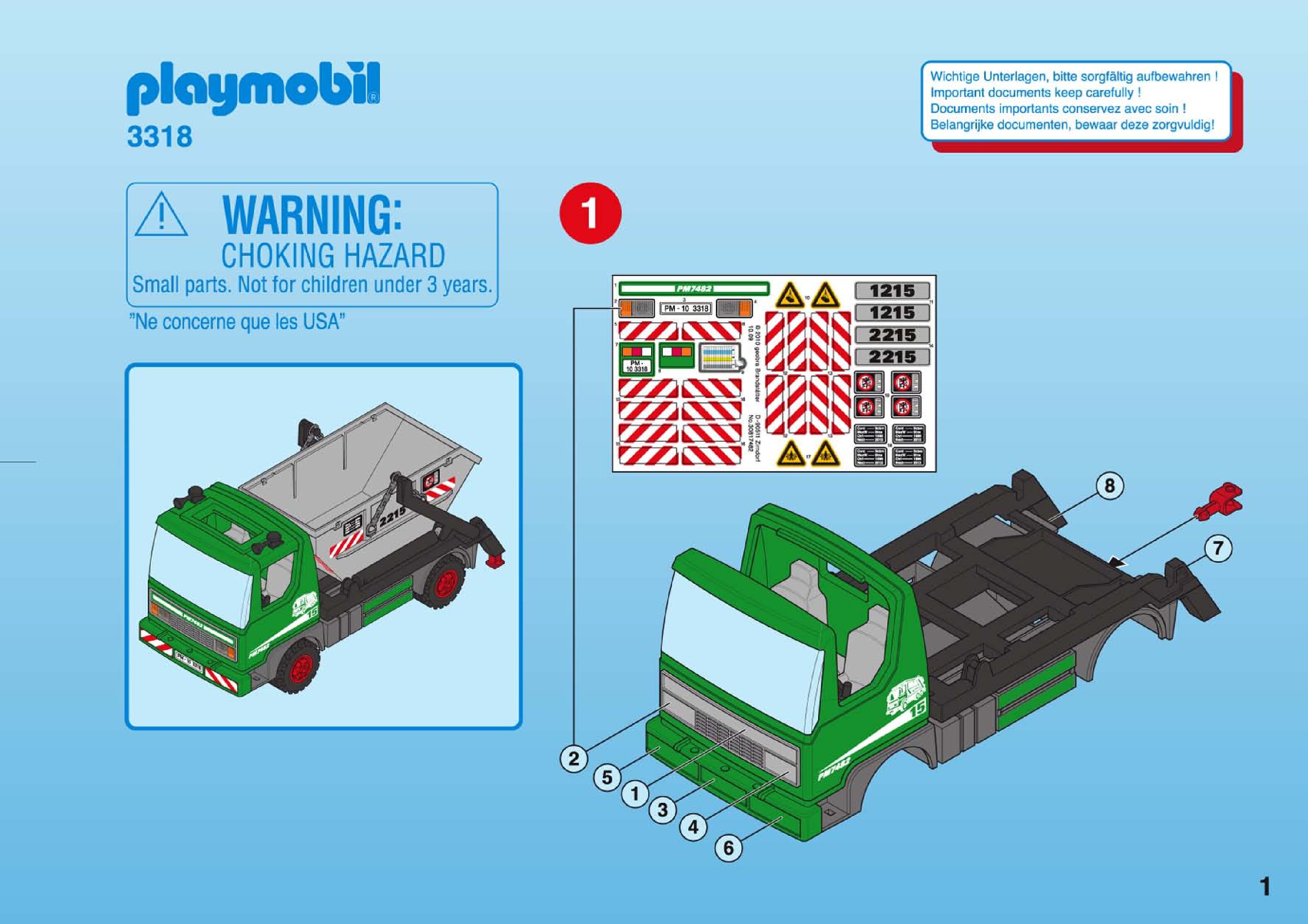 Playmobil 3318 Bedienungsanleitung
