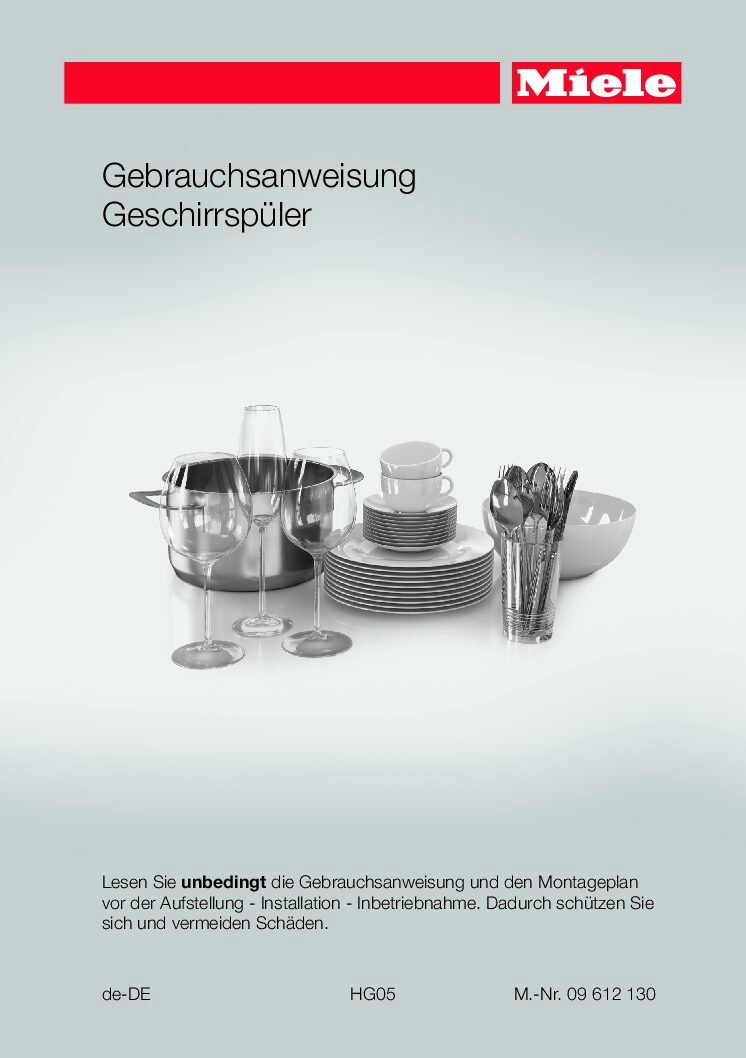 Miele G 6300 SCU EcoLine Bedienungsanleitung