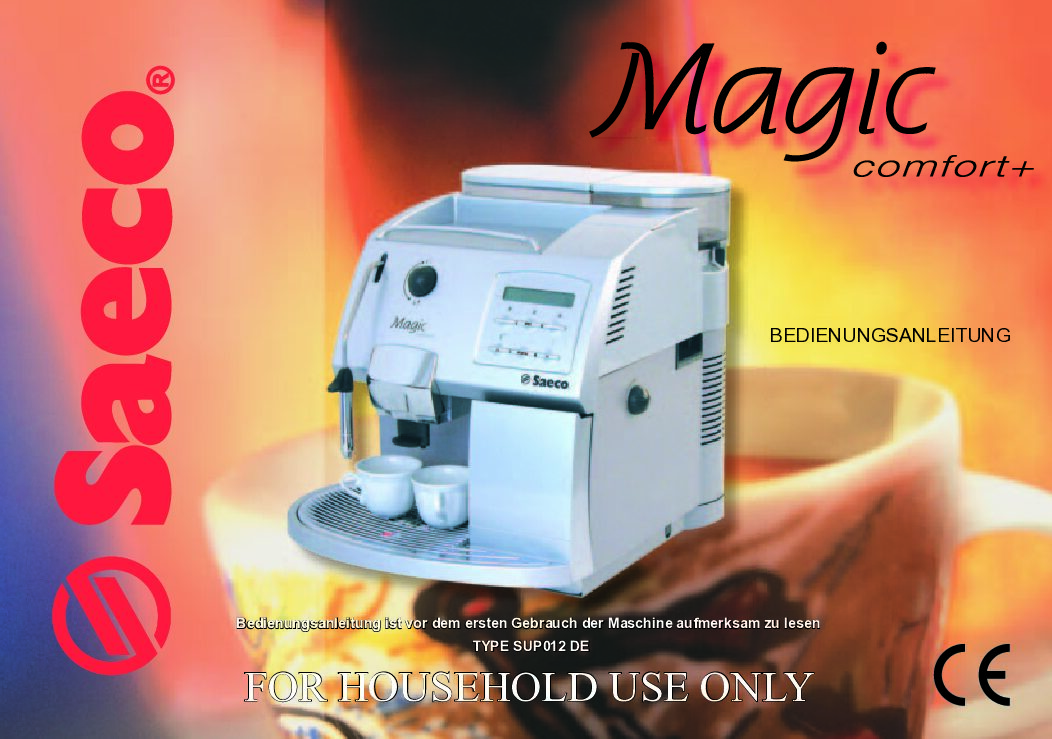 Saeco magic comfort plus Bedienungsanleitung