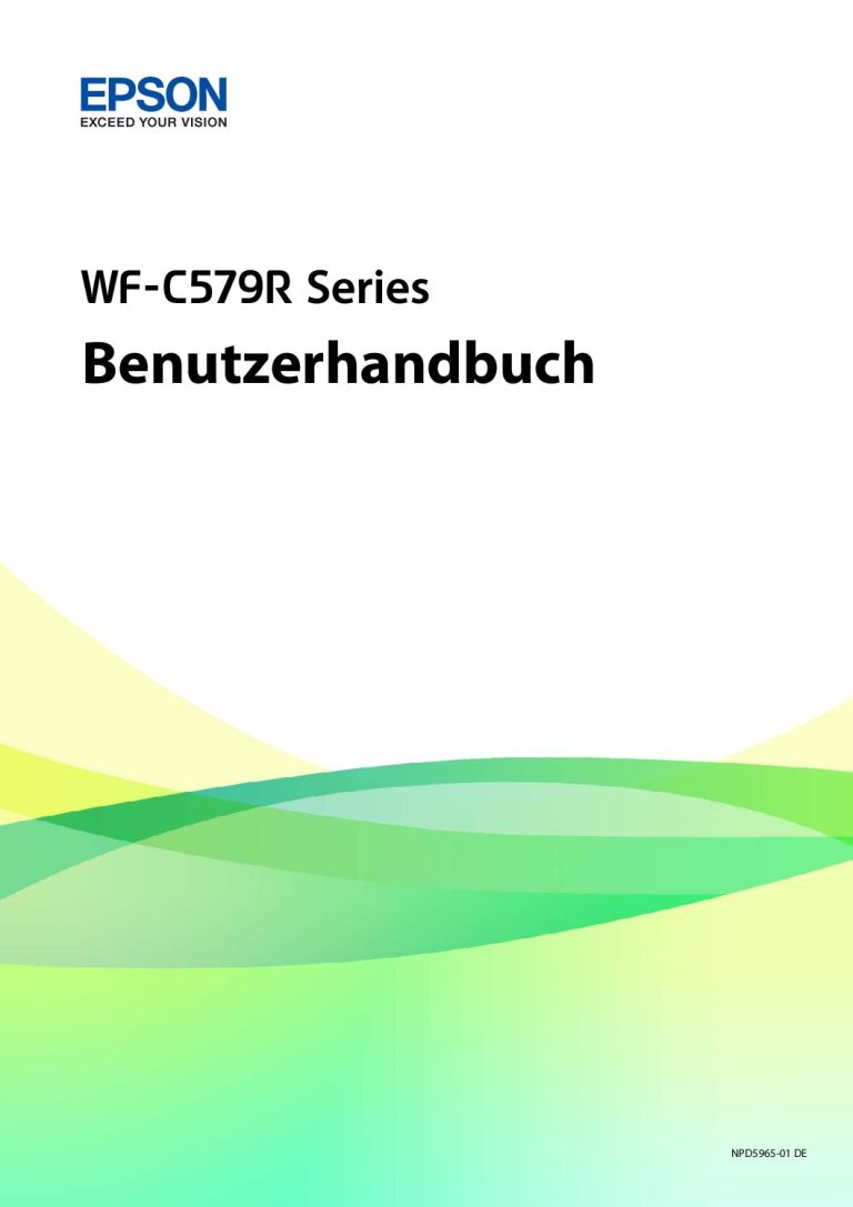 Epson WORKFORCE PRO WF-C579R Bedienungsanleitung