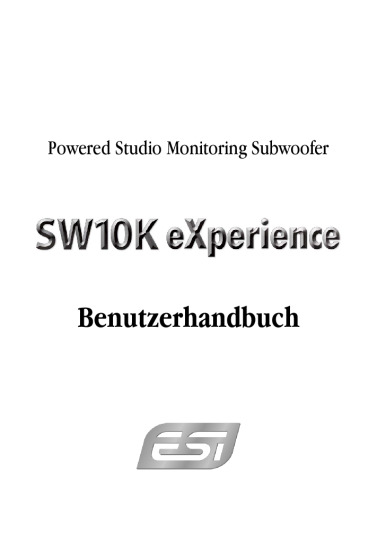 ESI SW10K Bedienungsanleitung