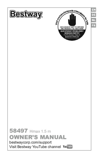 Bestway Flowclear 58497 Bedienungsanleitung