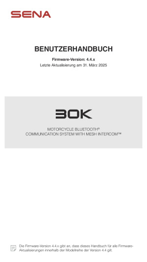 Sena 30K Bedienungsanleitung