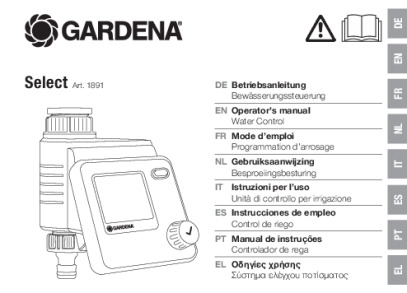 Gardena Select 1891 Bedienungsanleitung