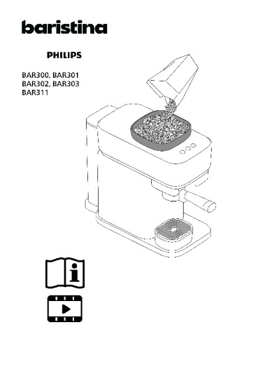 Philips Baristina BAR300 Bedienungsanleitung