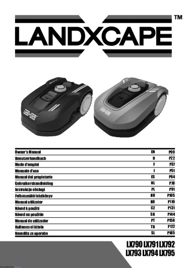 Landxcape LX790 Bedienungsanleitung