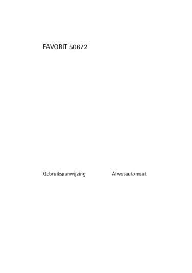 AEG Favorit 50672 Bedienungsanleitung