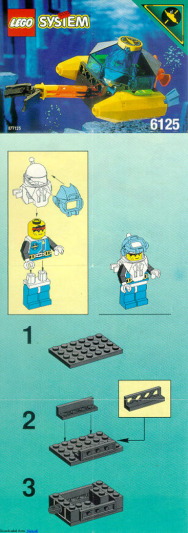 Lego set 6125 Aquanauts Sea Sprint 9 Bedienungsanleitung