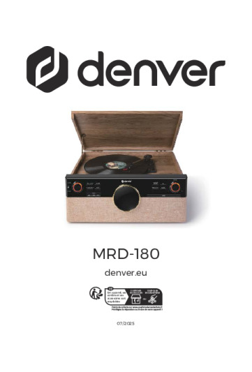 Denver MRD-180 Bedienungsanleitung