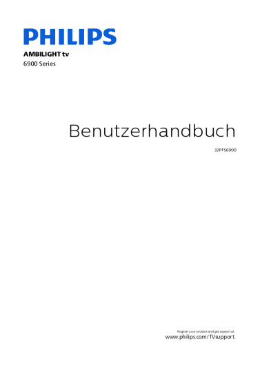 Philips 32PFS6900 Anleitung