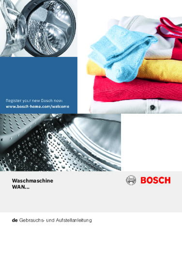 Bosch Serie 4 WAN281K1FG Anleitung