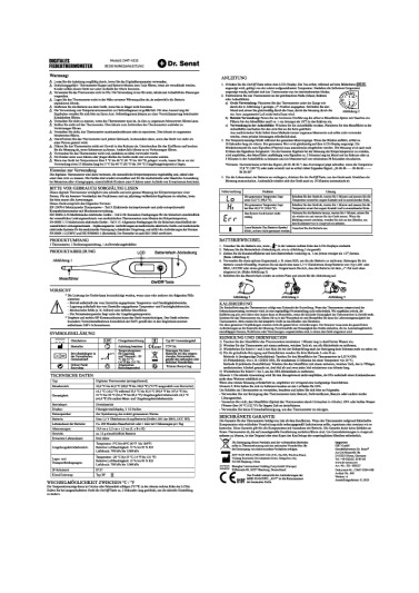 Geratherm DMT-4333 Bedienungsanleitung