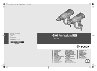 Bosch GHG 20-63 Anleitung