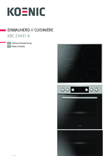 Koenic KBC 23431 A Gebrauchsanweisung