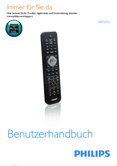 Philips SRP5016 Benutzerhandbuch