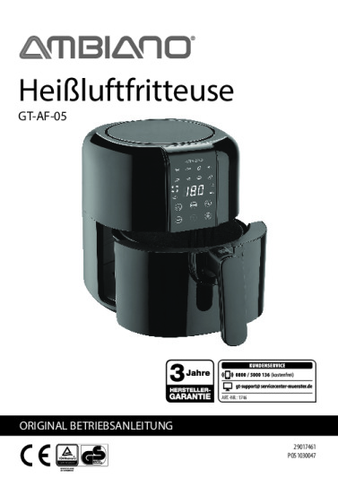 Ambiano GT-AF-05 Anleitung
