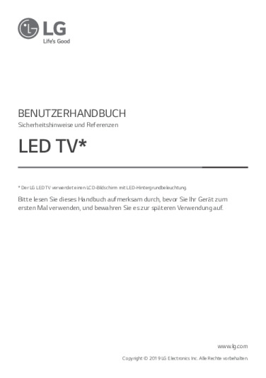 LG 55SM82007LA Anleitung