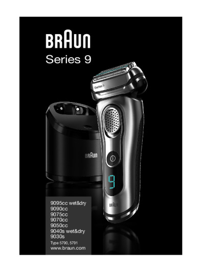 Braun Series 9 Pro 9476cc Anleitung