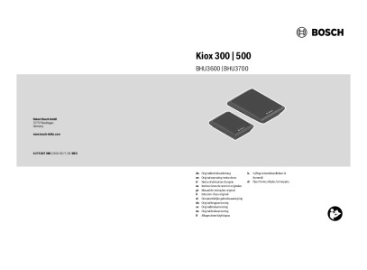 Bosch Kiox 300 | 500 Anleitung