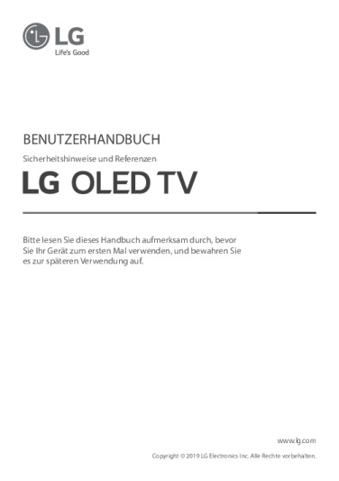 LG OLED55C97LA BENUTZERHANDBUCH