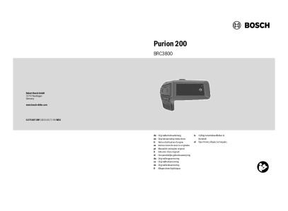 Bosch Purion 200 Anleitung