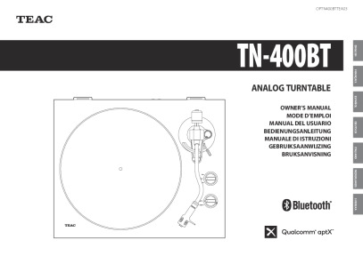 Teac TN-400BT Anleitung
